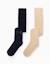 Pack 2 collants côtelé/avec noeud Multicolore 1 - vertbaudet enfant 