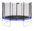 Trampoline rond bleu ø 360cm avec filet de protection Bleu 1 - vertbaudet enfant 