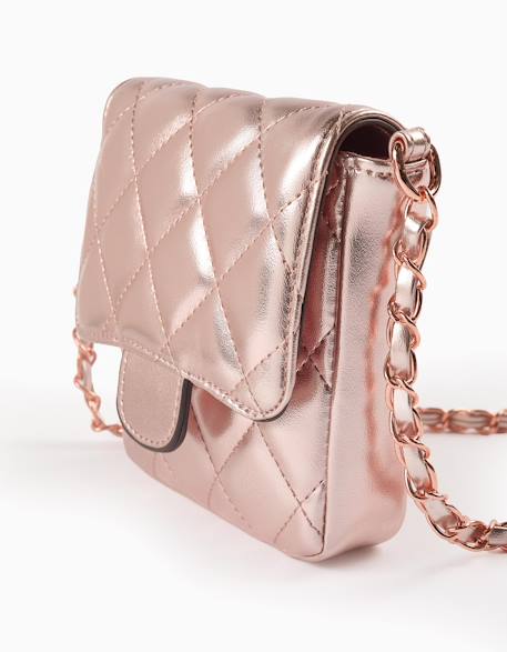Sac matelassé brillant Rose clair 4 - vertbaudet enfant 