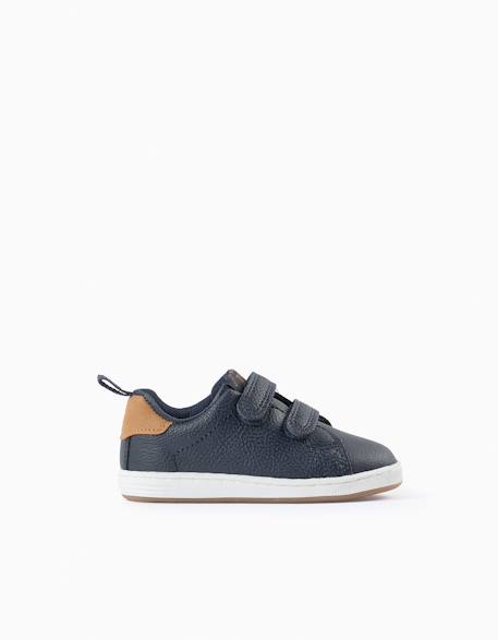 Baskets avec fermeture à scratch Bleu foncé 1 - vertbaudet enfant 