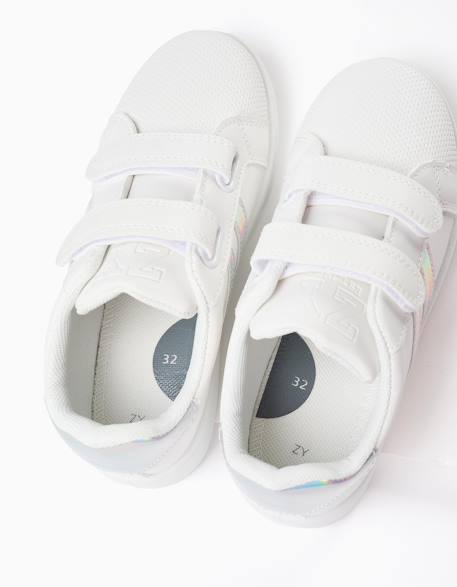 Baskets avec détails iridescentes Blanc 4 - vertbaudet enfant 