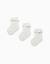 Pack 3 paires de chaussettes avec broderie anglaise Blanc 1 - vertbaudet enfant 