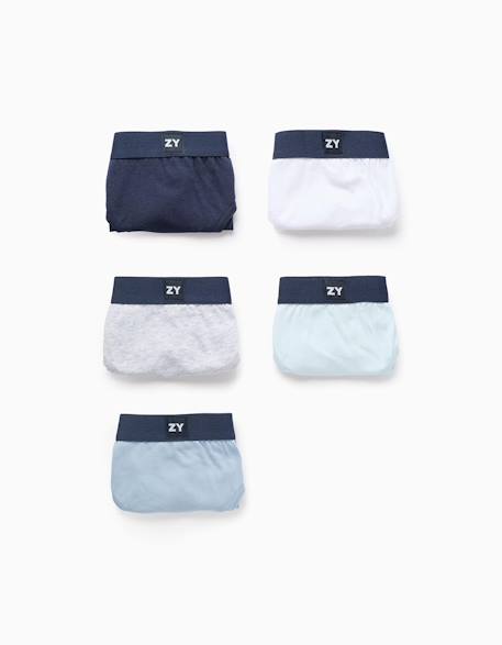Pack 5 slips unis Multicolore 1 - vertbaudet enfant 