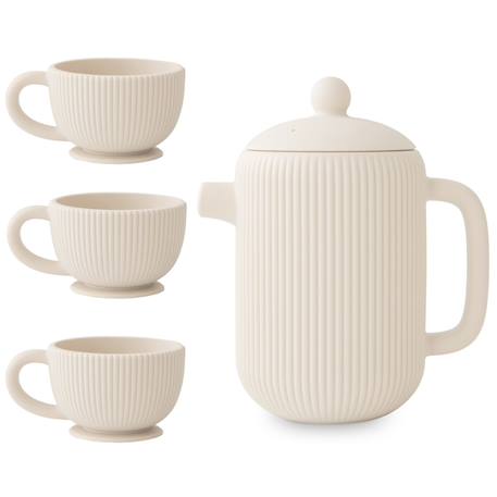 Ensemble de jeu thé en silicone cambridge blue (4 pièces) Beige+Bleu+Rose 1 - vertbaudet enfant 