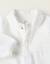 Grenouillère en velours texturé Blanc 3 - vertbaudet enfant 