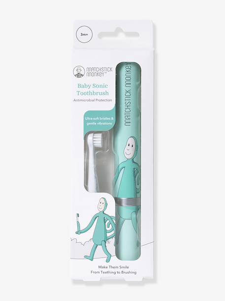Brosse à dents électrique 1er âge beige+vert 5 - vertbaudet enfant 