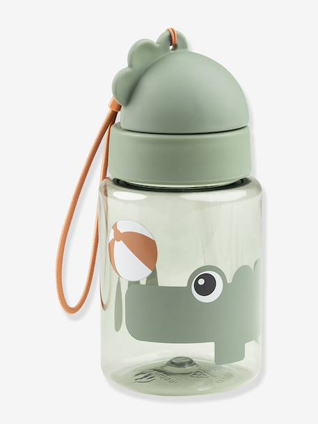Gourde avec paille rétractable sable+vert 5 - vertbaudet enfant 