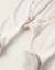 Grenouillère en velours avec col à volants Beige clair 4 - vertbaudet enfant 