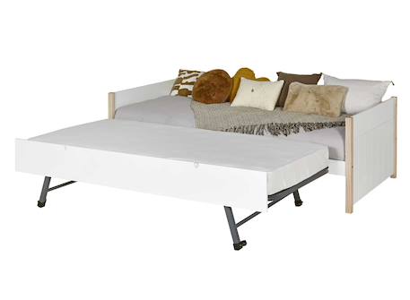 Lit gigogne banquette tyko Blanc & pin 4 - vertbaudet enfant 