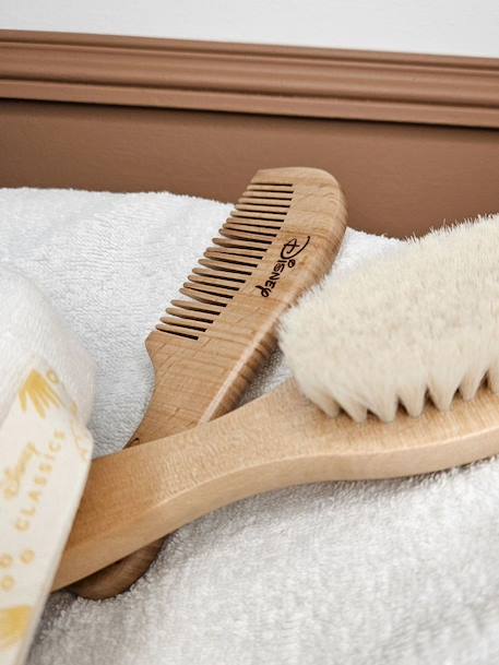 Brosse à cheveux en bois bébé Disney Simba marron 2 - vertbaudet enfant 