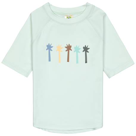 Bébé-T-shirt anti-uv palmiers vert écume (25-36 mois)