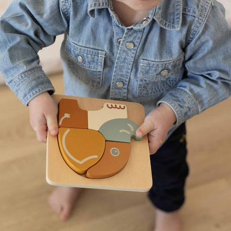 Lot de 2 puzzles en bois Multicolore 4 - vertbaudet enfant 