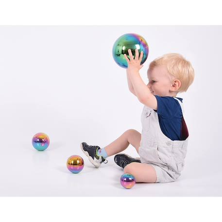 4 balles réfléchissantes multicolores Gris 6 - vertbaudet enfant 