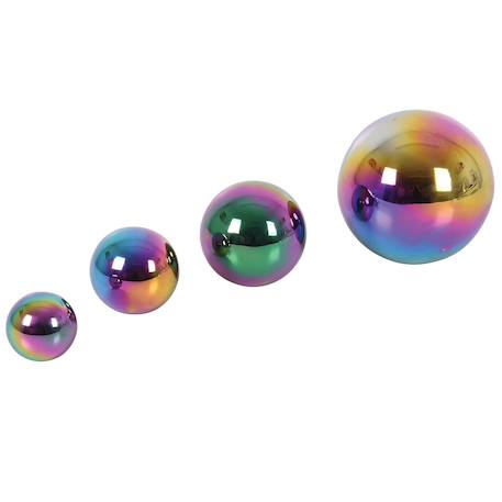 4 balles réfléchissantes multicolores Gris 2 - vertbaudet enfant 