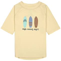 -T-shirt anti-uv planches de surf vanille (19-24 mois)