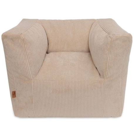 Fauteuil pouf enfant Beige+Beige, écru 1 - vertbaudet enfant 