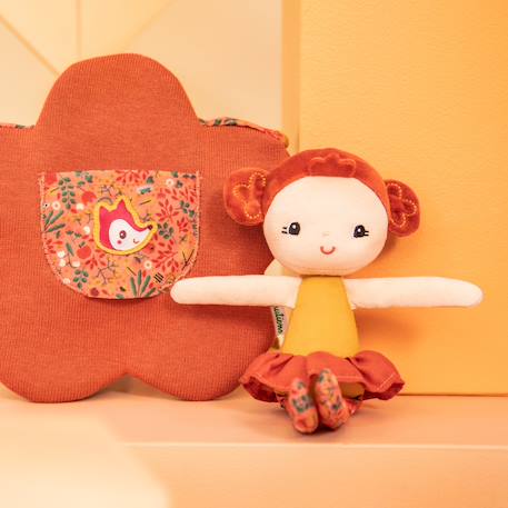Poupée souple et sac Marron, jaune+Rose, écru 2 - vertbaudet enfant 