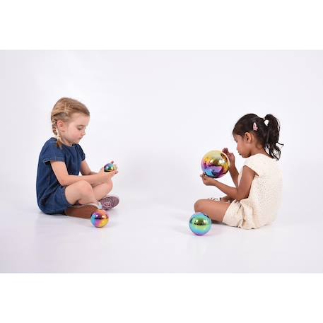 4 balles réfléchissantes multicolores Gris 4 - vertbaudet enfant 