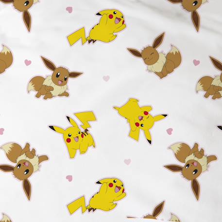Parure de lit imprimée 100% coton, pokemon evoli Rose 4 - vertbaudet enfant 