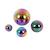 4 balles réfléchissantes multicolores Gris 1 - vertbaudet enfant 