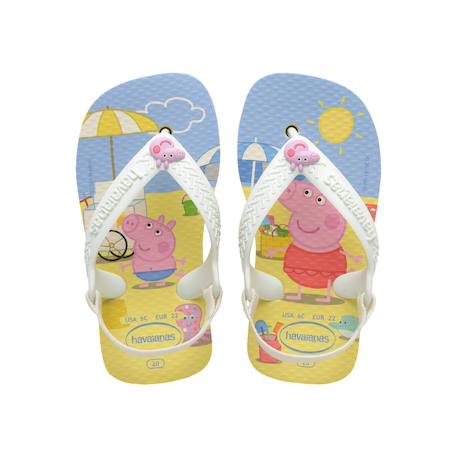 Tongs enfant Peppa Pig Beige+Blanc blanc+Bleu lavender+Crème+Rose 15 - vertbaudet enfant 