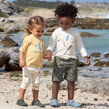 T-shirt anti-uv planches de surf vanille (19-24 mois) Vanille 6 - vertbaudet enfant 