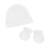 Lot bonnet et moufles Blanc 1 - vertbaudet enfant 