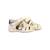 Sandales en cuir à scratch Blanc argent 3 - vertbaudet enfant 
