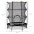 Trampoline de jardin enfants ø 1,40 x 1,90h m filet de sécurité porte zipée couvre-ressorts 6 poteaux rembourrés inclus Bleu+Noir+Rose 4 - vertbaudet enfant 