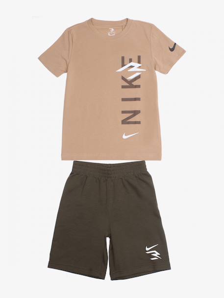Ensemble 2 pièces Beige / kaki+Blanc / noir+Gris / bleu foncé+Noir / gris 1 - vertbaudet enfant 