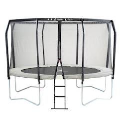 Trampoline premium ø 360?cm avec filet de sécurité + échelle - famili 360  - vertbaudet enfant