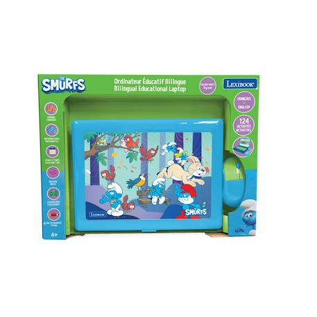 Ordinateur portable éducatif bilingue schtroumpfs (fr/en) MULTICOLORE 4 - vertbaudet enfant 