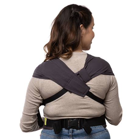 Porte-bébé hybride boba bliss charcoal Gris foncé 4 - vertbaudet enfant 