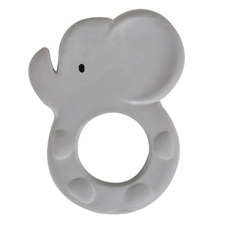 Anneau de dentition éléphant en caoutchouc naturel Gris 1 - vertbaudet enfant 