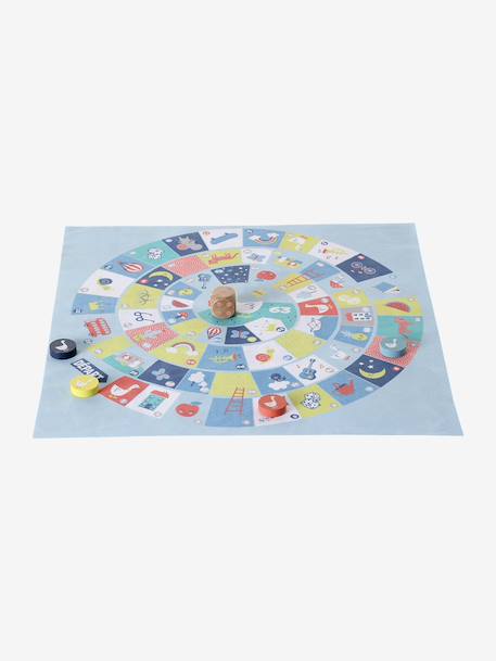 Jeu de voyage de l'oie et des petits chevaux en bois FSC® multicolore 1 - vertbaudet enfant 