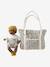 Sac à langer poupon personnalisable en gaze de coton Retro Flower+Vintage 5 - vertbaudet enfant 