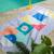 Serviette de plage 2 en 1 jeu d'équilibre (180 x 180 cm) Bleu, orange, blanc+Multicolore+Vert d'eau, bleu, blanc+Violet, blanc, jaune 24 - vertbaudet enfant 