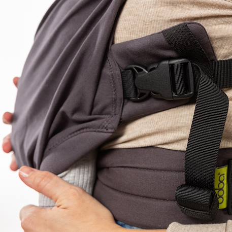 Porte-bébé hybride boba bliss charcoal Gris foncé 3 - vertbaudet enfant 