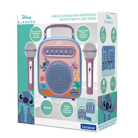Enceinte bluetooth stitch avec 2 micros, sans-Fil MULTICOLORE 5 - vertbaudet enfant 