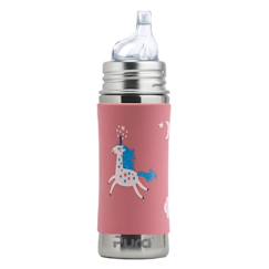 Puériculture-Biberon à bec en inox 325 ml - licorne