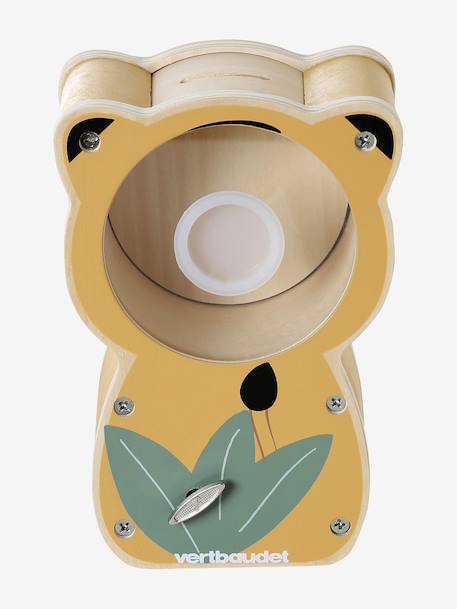 Tirelire musicale Tanzanie en bois FSC® jaune 3 - vertbaudet enfant 
