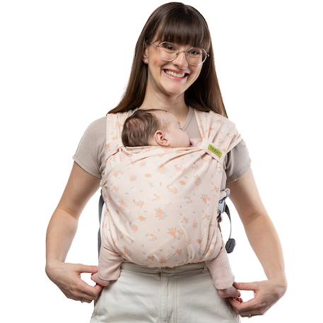 Porte-bébé hybride boba bliss posy Jaune 2 - vertbaudet enfant 