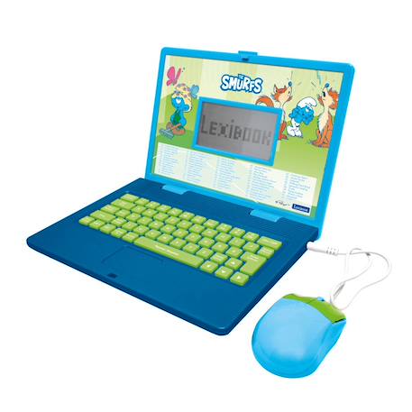 Ordinateur portable éducatif bilingue schtroumpfs (fr/en) MULTICOLORE 1 - vertbaudet enfant 