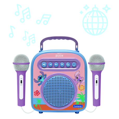 Enceinte bluetooth stitch avec 2 micros, sans-Fil MULTICOLORE 2 - vertbaudet enfant 
