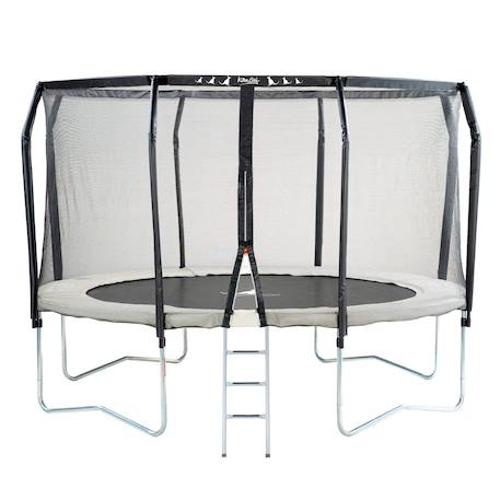 Trampoline premium ø 430?cm avec filet de sécurité + échelle - famili 430 Beige 1 - vertbaudet enfant 