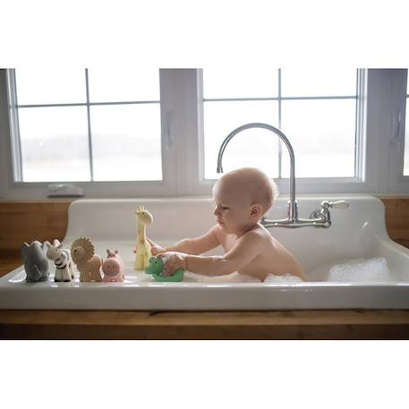 Eléphant en caoutchouc naturel Gris 3 - vertbaudet enfant 