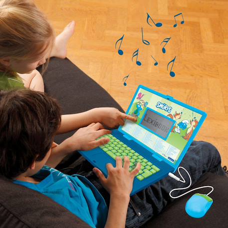 Ordinateur portable éducatif bilingue schtroumpfs (fr/en) MULTICOLORE 6 - vertbaudet enfant 