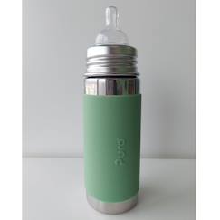 Puériculture-Biberon isotherme en inox 260 ml - moss