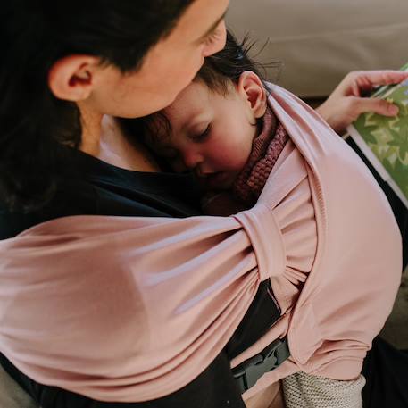 Porte-bébé hybride boba bliss bloom Rose 4 - vertbaudet enfant 