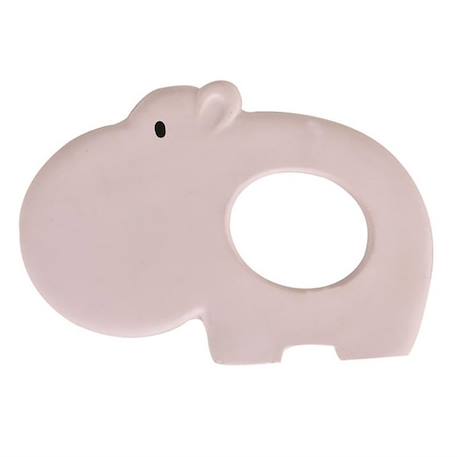 Anneau de dentition hippopotame en caoutchouc naturel Rose 2 - vertbaudet enfant 